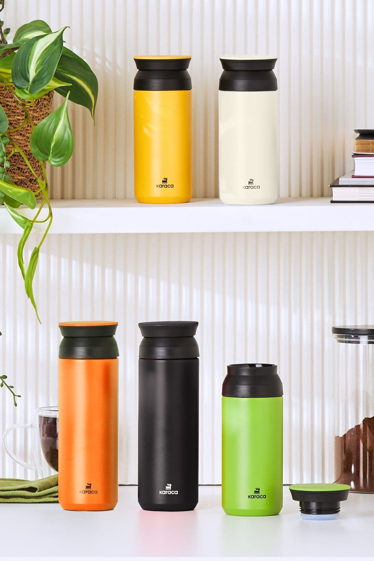فلاسک Karaca Rainbow استیل ضدزنگ مشکی 350ml فلاسک Karaca Rainbow استیل ضدزنگ مشکی 350ml