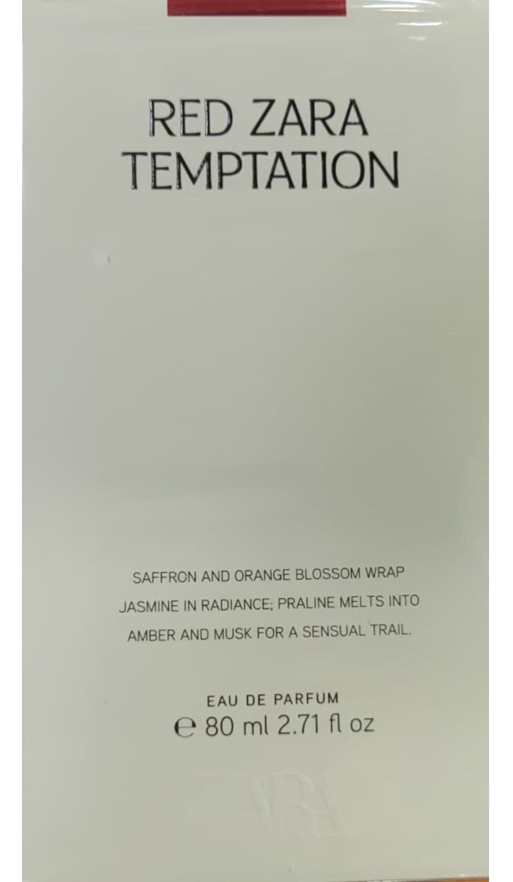 عطر مردانه Zara ادو پرفیوم RED TEMPTATION 80 ml عطر مردانه Zara ادو پرفیوم RED TEMPTATION 80 ml
