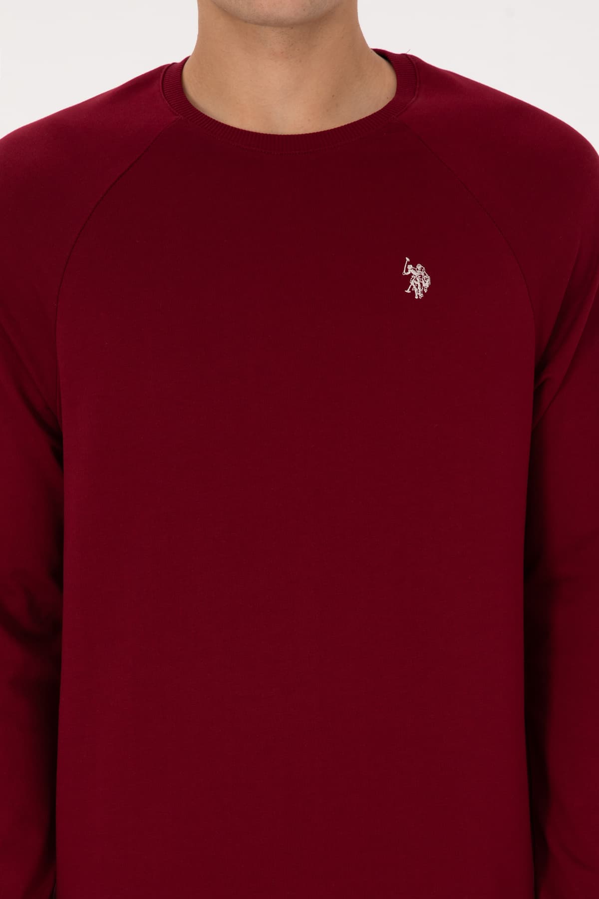 سوئیشرت مردانه U.S. Polo Assn. فیت معمولی یقه گرد زرشکی نازک مدل 50313752-VR014 سوئیشرت مردانه U.S. Polo Assn. فیت معمولی یقه گرد زرشکی نازک مدل 50313752-VR014