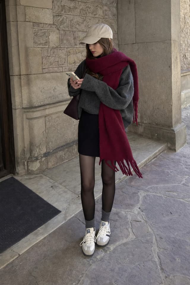 شال گردن مردانه Wega Moda بوردو مدل Puffy Cherry شال گردن مردانه Wega Moda بوردو مدل Puffy Cherry