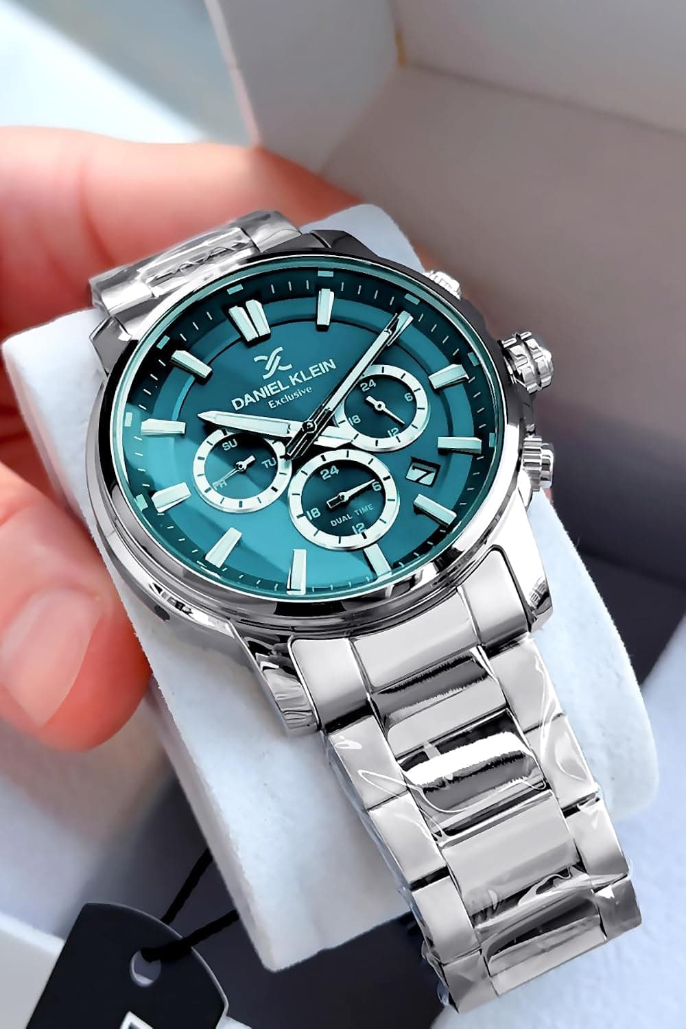 ساعت مچی مردانه Daniel Klein ضد آب 3 ATM نقرهای بند فولادی کوارتز چندکاره ساعت مچی مردانه Daniel Klein ضد آب 3 ATM نقرهای بند فولادی کوارتز چندکاره