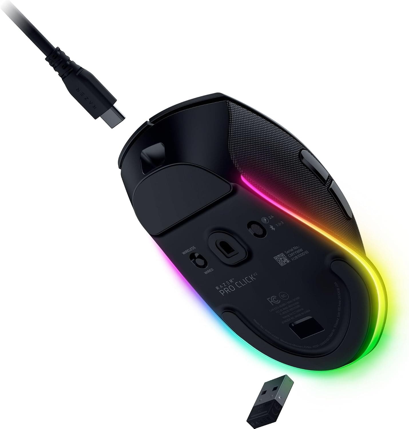 موس بیسیم ارگونومیک Razer Pro Click V2 با AI Prompt Assist و حسگر نوری 30K، مشکی موس بیسیم ارگونومیک Razer Pro Click V2 با AI Prompt Assist و حسگر نوری 30K، مشکی