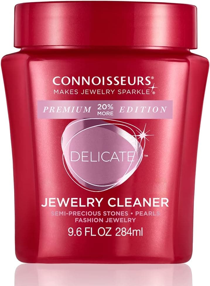 پاککننده جواهرات CONNOISSEURS برای زیورآلات ظریف، نقره یا بدون سنگ قیمتی 9.6 Fl Oz (Pack of 1) پاککننده جواهرات CONNOISSEURS برای زیورآلات ظریف، نقره یا بدون سنگ قیمتی 9.6 Fl Oz (Pack of 1)