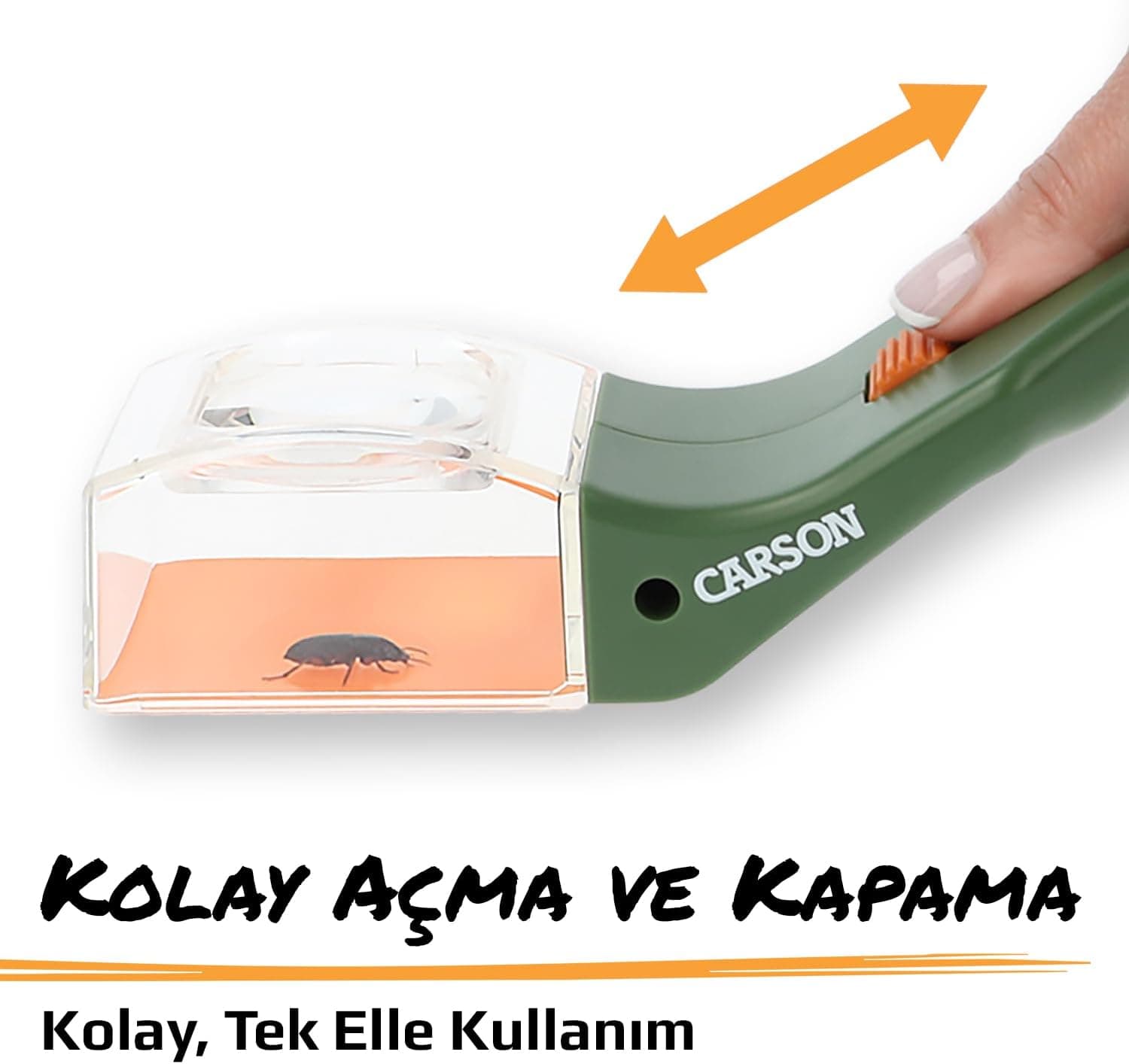 ذرهبین تکدستی CARSON Bugview با بزرگنمایی 5x مدل HU-10 ذرهبین تکدستی CARSON Bugview با بزرگنمایی 5x مدل HU-10