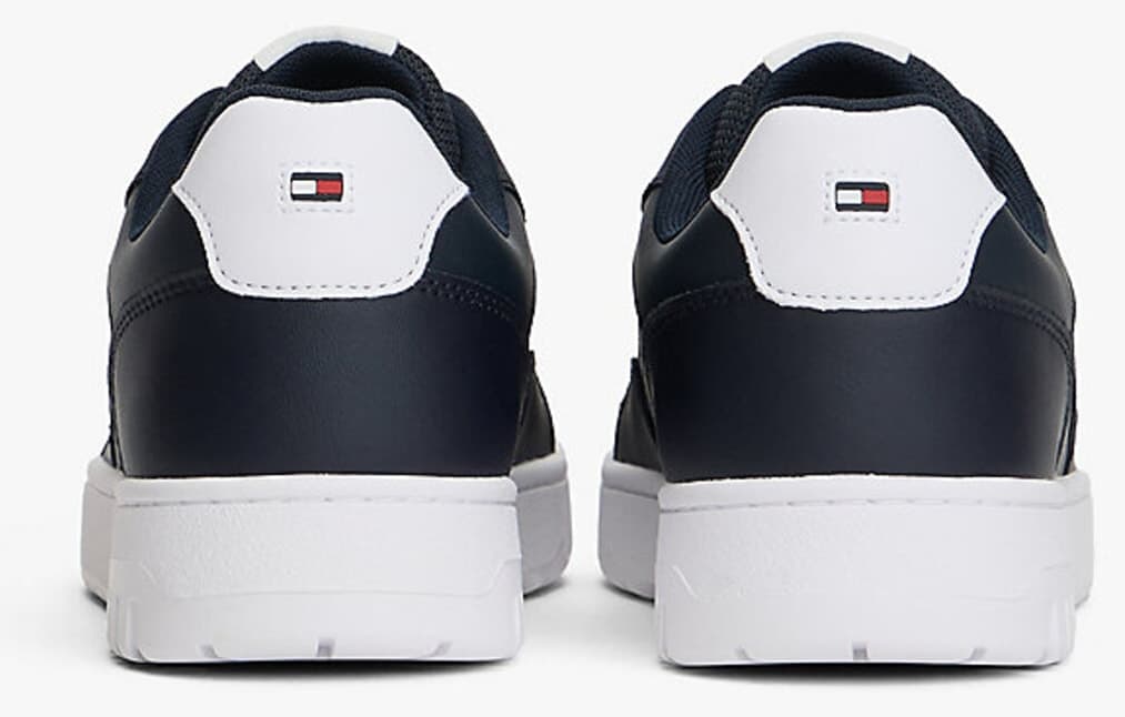 کفش کتانی مردانه Tommy Hilfiger Basket Core Stripe ساق کوتاه آبی صحرایی کفش کتانی مردانه Tommy Hilfiger Basket Core Stripe ساق کوتاه آبی صحرایی