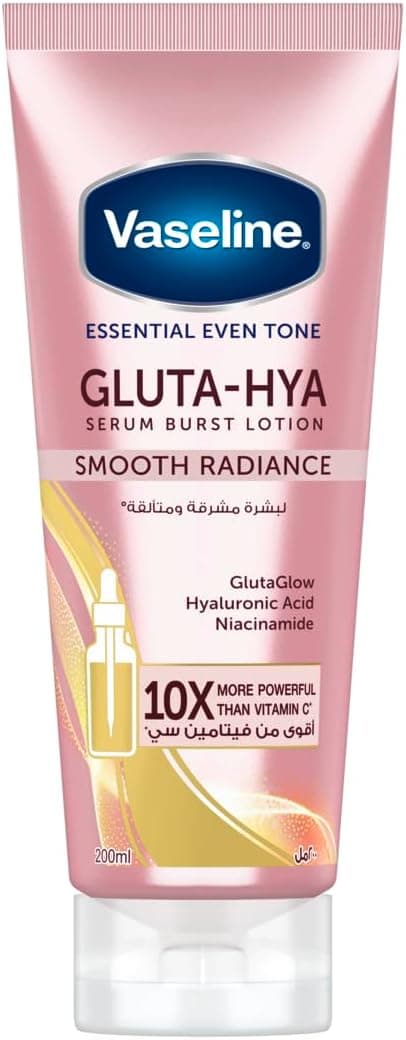 لوسیون بدن Vaseline Essential Even Tone با Gluta-Hya و Smooth Radiance 200ml لوسیون بدن Vaseline Essential Even Tone با Gluta-Hya و Smooth Radiance 200ml