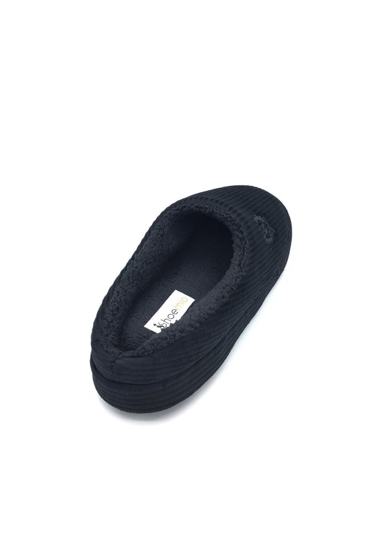 دمپایی روفرشی مردانه shoemio مشکی مدل Bogart دمپایی روفرشی مردانه shoemio مشکی مدل Bogart