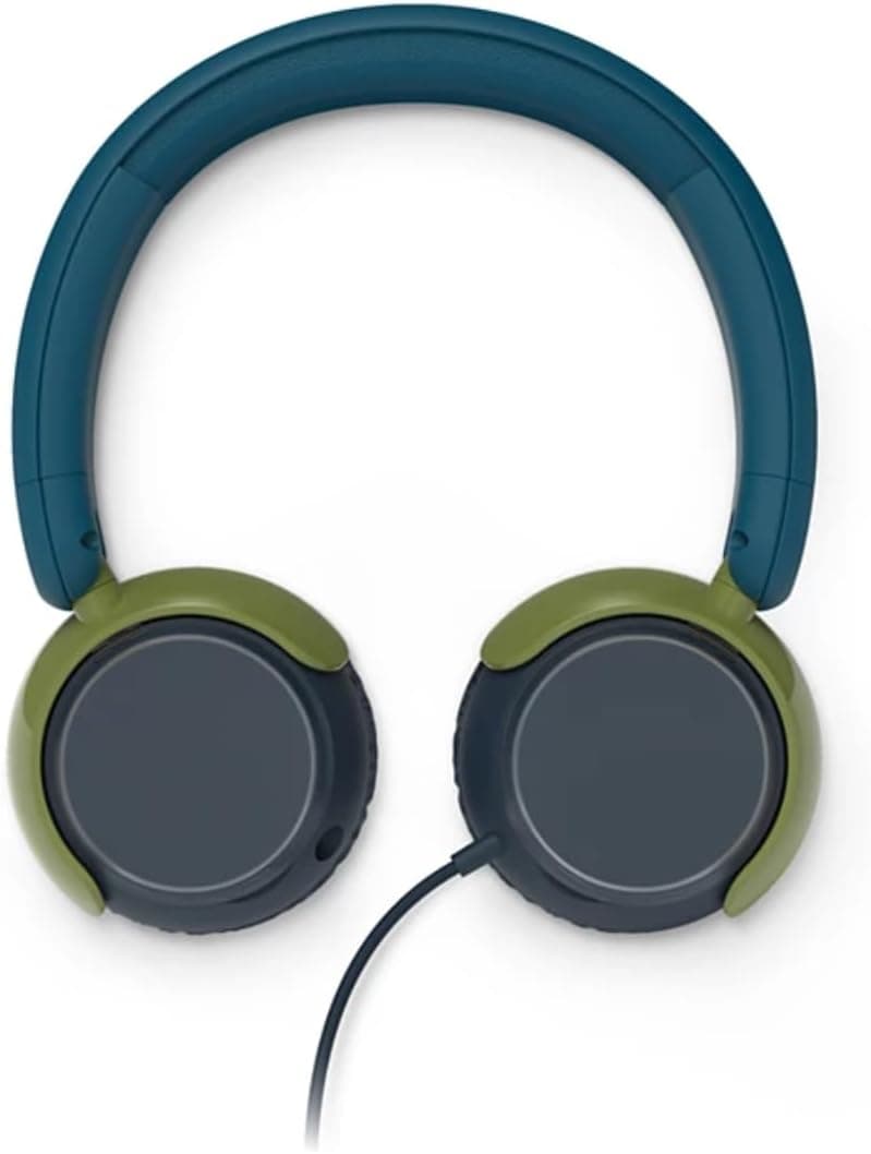 هدفون سیمی بچگانه Philips روی گوش با میکروفون محدودیت صدا 85dB فیروزهای هدفون سیمی بچگانه Philips روی گوش با میکروفون محدودیت صدا 85dB فیروزهای