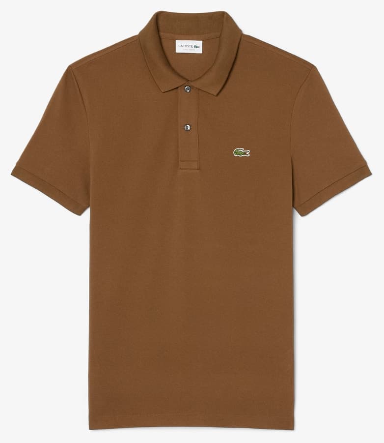 پولو مردانه Lacoste فیت اسلیم قهوهای مدل L.12.12 پولو مردانه Lacoste فیت اسلیم قهوهای مدل L.12.12
