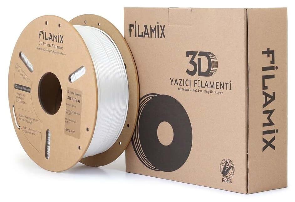 فیلامنت پرینتر سه بعدی FİLAMİX PLA+ سفید 1.75mm 1000gr فیلامنت پرینتر سه بعدی FİLAMİX PLA+ سفید 1.75mm 1000gr