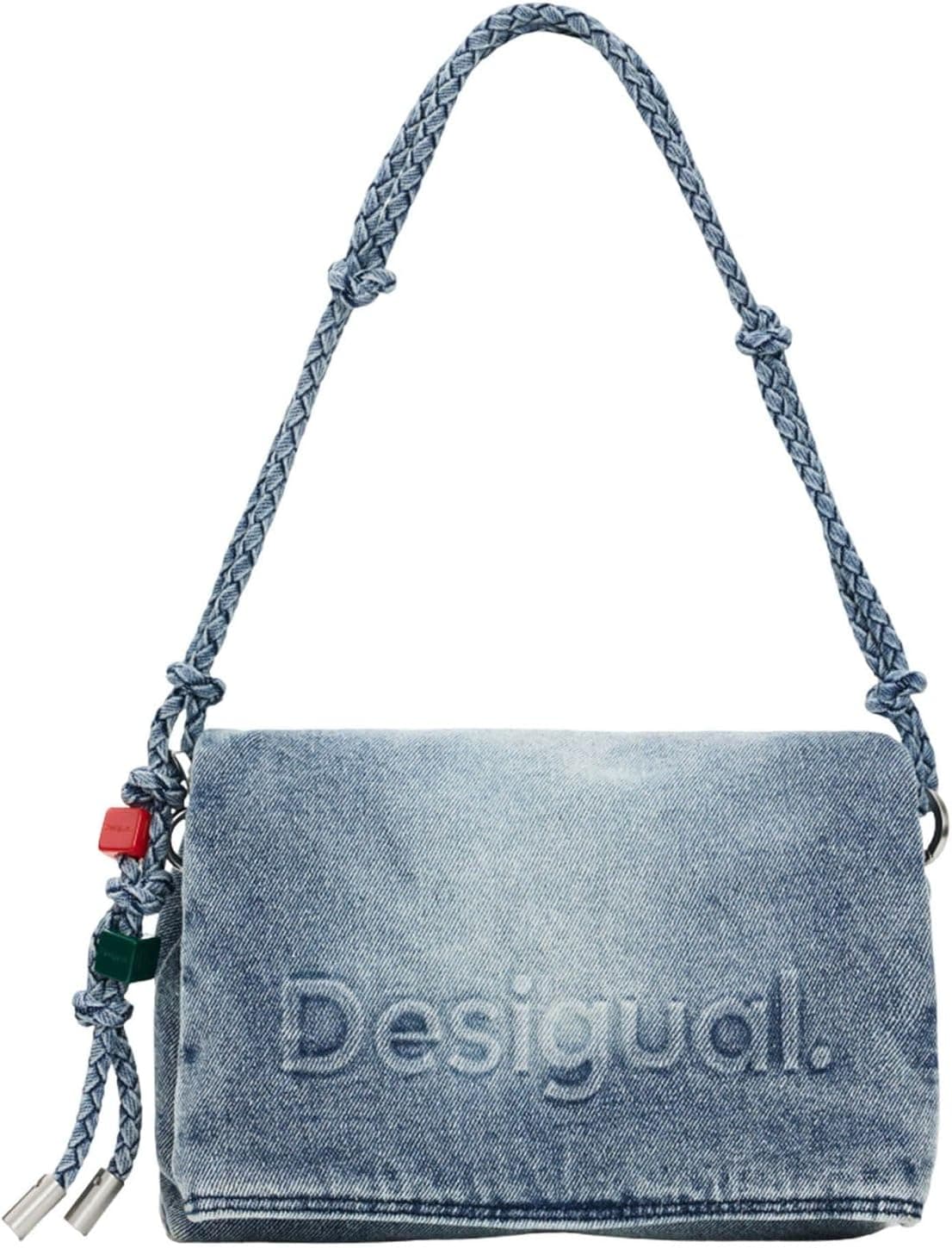 کیف دوشی زنانه Desigual دنیم آبی خاکستری مدل Venecia 4.0 کیف دوشی زنانه Desigual دنیم آبی خاکستری مدل Venecia 4.0