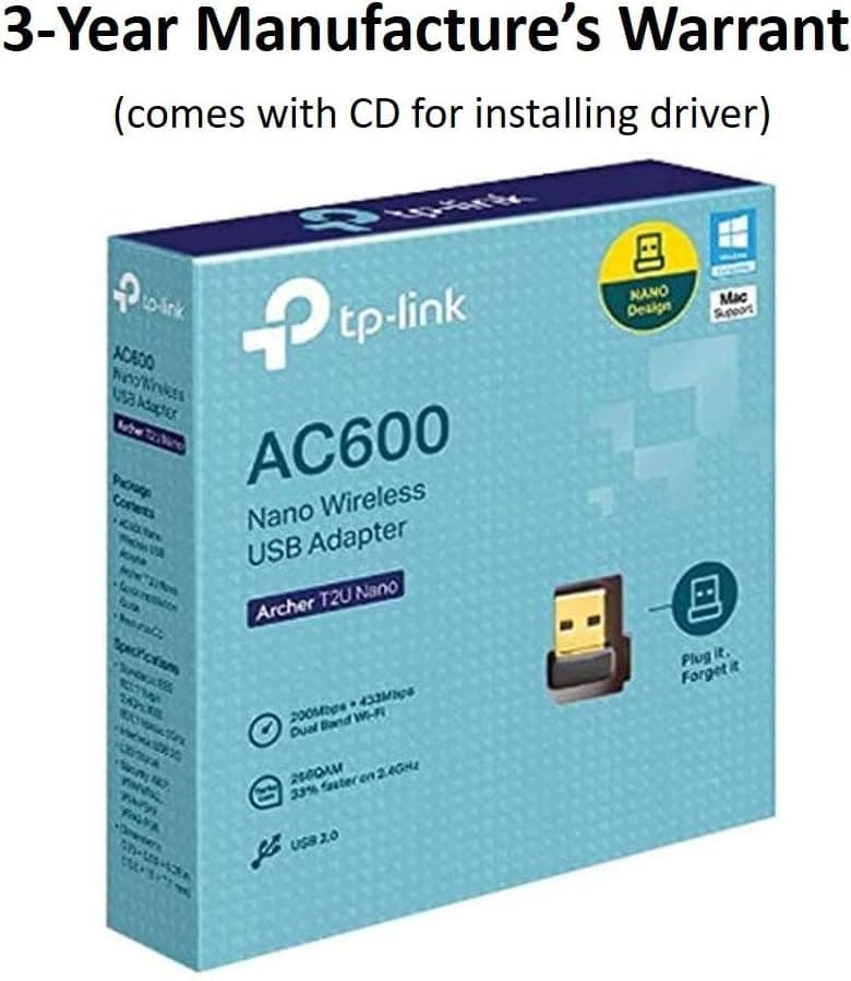 آداپتور USB بیسیم دو بانده TP-Link مدل Archer T2U Nano AC600 433 150 آداپتور USB بیسیم دو بانده TP-Link مدل Archer T2U Nano AC600 433 150
