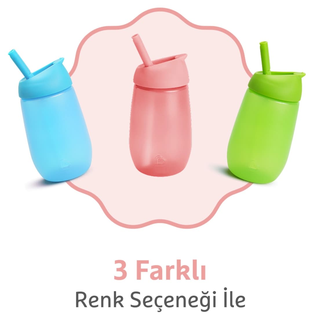 لیوان آموزشی نیدار قابل شستوشو Munchkin مدل Simple Clean، 296 ml، 12 ماه به بالا، صورتی، فاقد BPA لیوان آموزشی نیدار قابل شستوشو Munchkin مدل Simple Clean، 296 ml، 12 ماه به بالا، صورتی، فاقد BPA