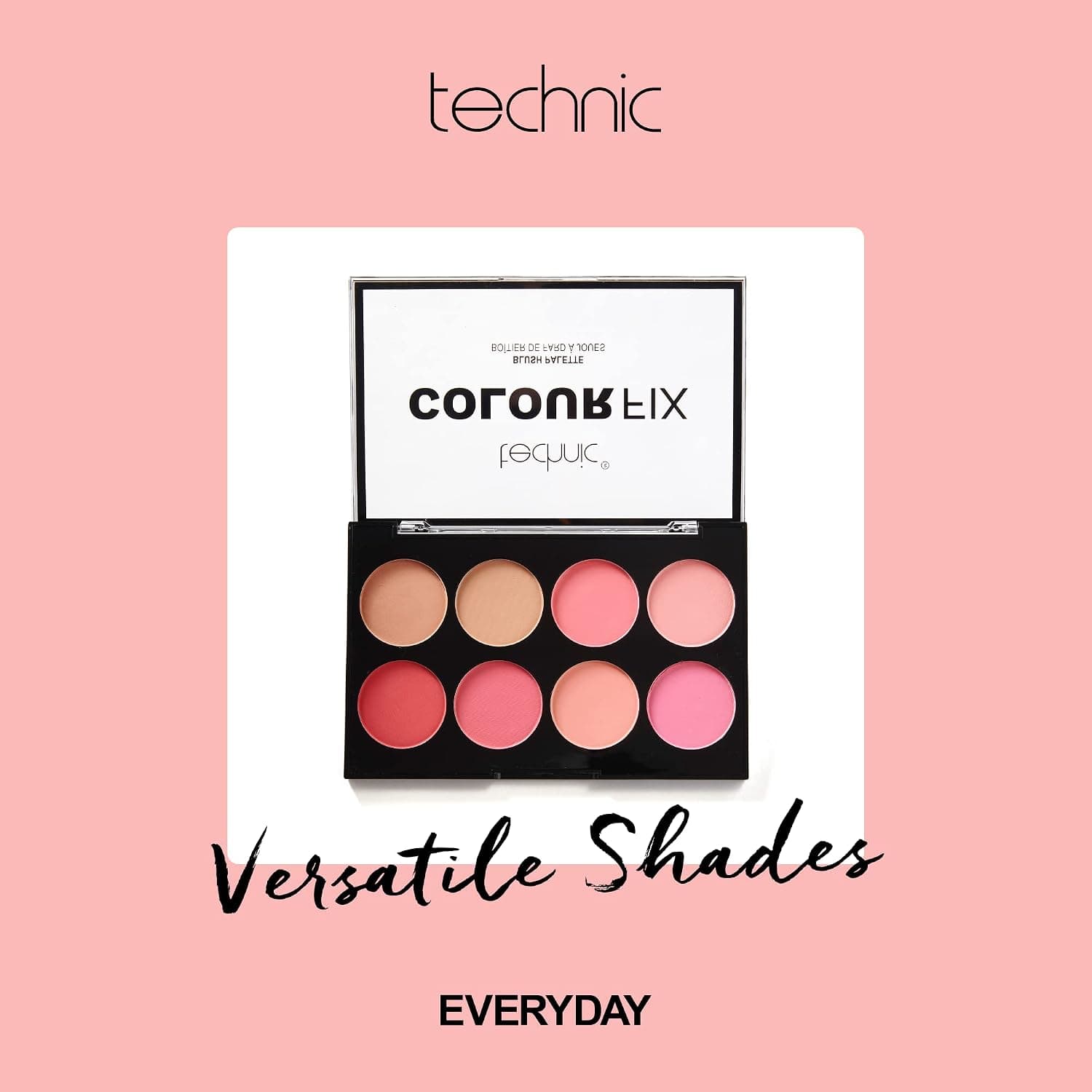 پالت رژگونه Technic Colour Fix شامل ۸ عدد، 3.5 g پالت رژگونه Technic Colour Fix شامل ۸ عدد، 3.5 g