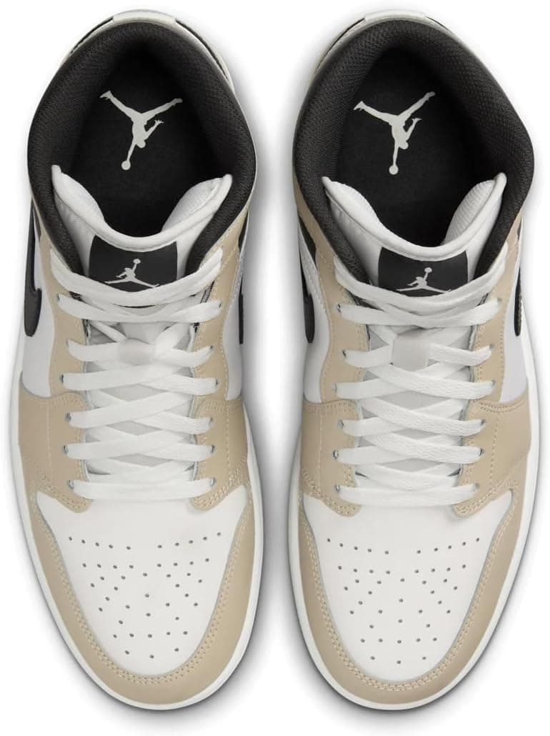 کفش اسپرت ساقدار یونیسکس Nike چرمی سفید قهوهای دودی مدل Air Jordan 1 MID SE کفش اسپرت ساقدار یونیسکس Nike چرمی سفید قهوهای دودی مدل Air Jordan 1 MID SE