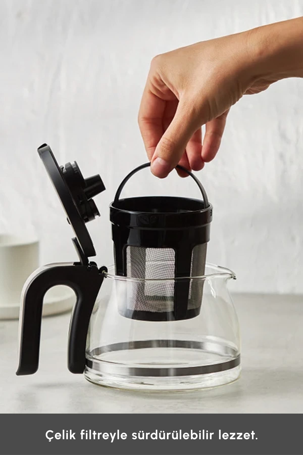 دستگاه قهوهساز و چایساز فیلتری Karaca Just Coffee Aroma 2 in 1 استیل دستگاه قهوهساز و چایساز فیلتری Karaca Just Coffee Aroma 2 in 1 استیل