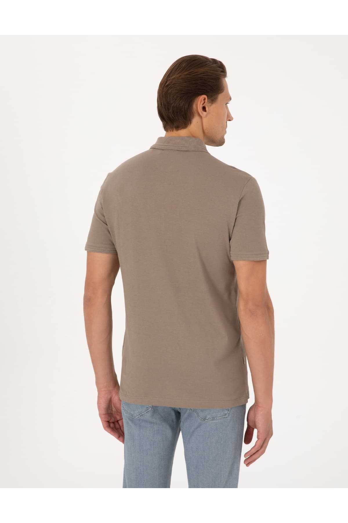 تیشرت یقه پولو دکمهدار Pierre Cardin نخی ۱۰۰٪ فیت جذب قهوهای موشی تیره مدل 50325323-VR241 تیشرت یقه پولو دکمهدار Pierre Cardin نخی ۱۰۰٪ فیت جذب قهوهای موشی تیره مدل 50325323-VR241