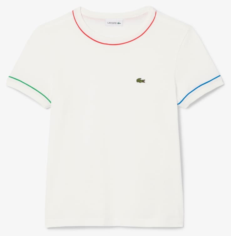 تیشرت بچگانه Lacoste یقه گرد کرم تیشرت بچگانه Lacoste یقه گرد کرم