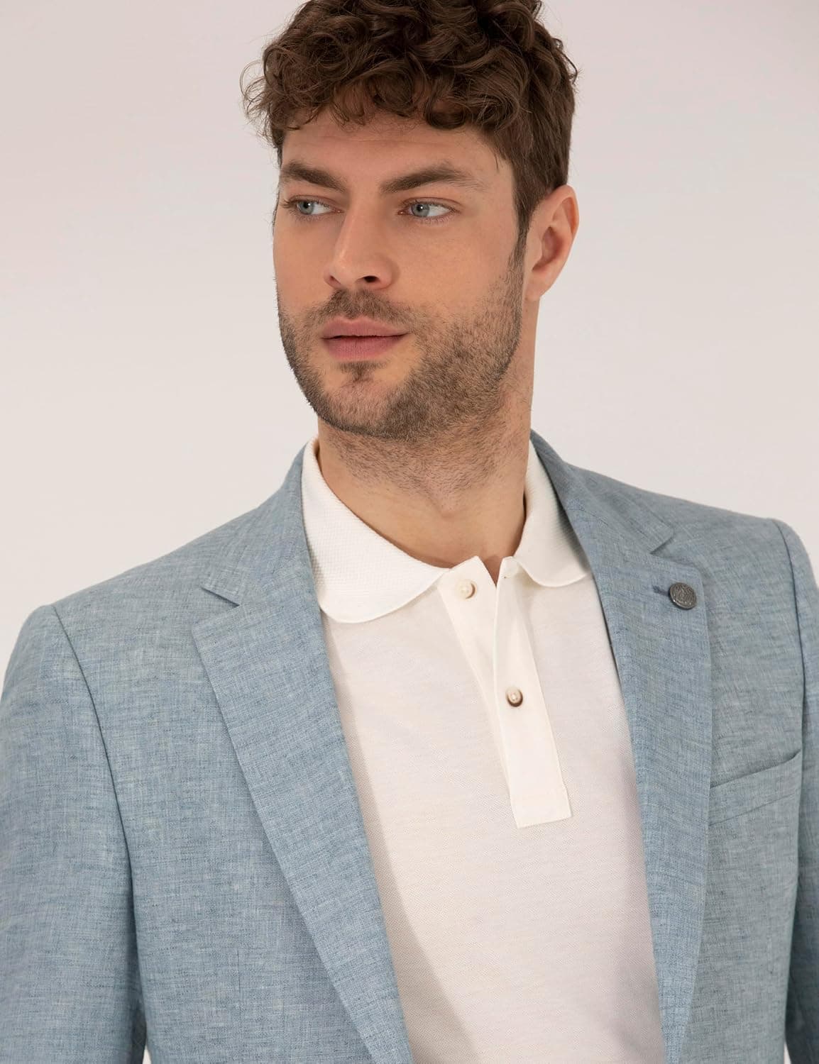 ژاکت مردانه Pierre Cardin آبی روشن مدل 50264619-VR003 ژاکت مردانه Pierre Cardin آبی روشن مدل 50264619-VR003