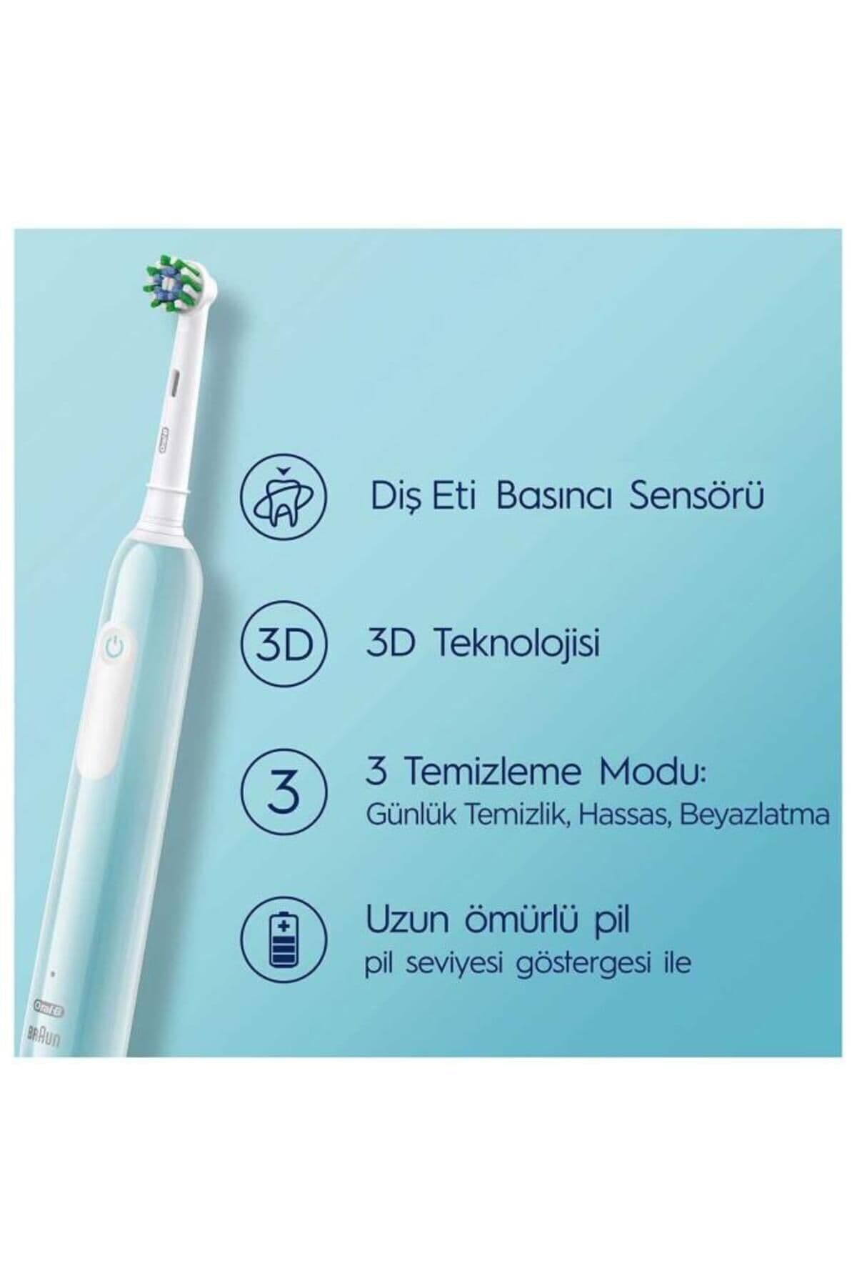 مسواک برقی شارژی Oral-B Pro Series 1 با محفظه سفری آبی مسواک برقی شارژی Oral-B Pro Series 1 با محفظه سفری آبی