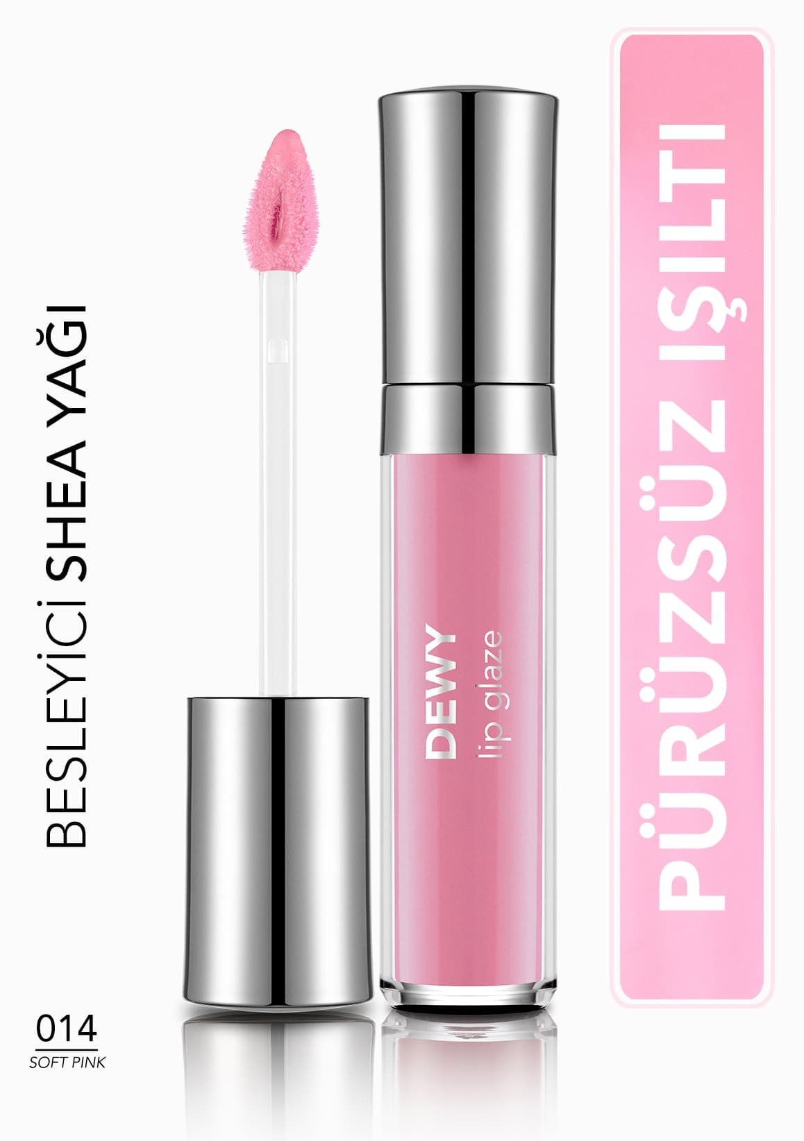 براقکننده لب Flormar مدل Dewy Lip Glaze مرطوبکننده نیمهشفاف صورتی ملایم 014 براقکننده لب Flormar مدل Dewy Lip Glaze مرطوبکننده نیمهشفاف صورتی ملایم 014