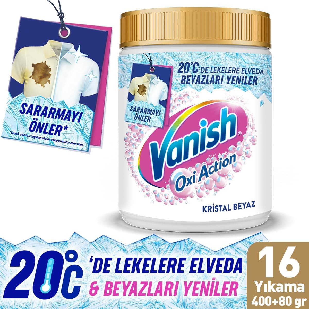 پودر سفید Vanish Multipower 480 gr پودر سفید Vanish Multipower 480 gr