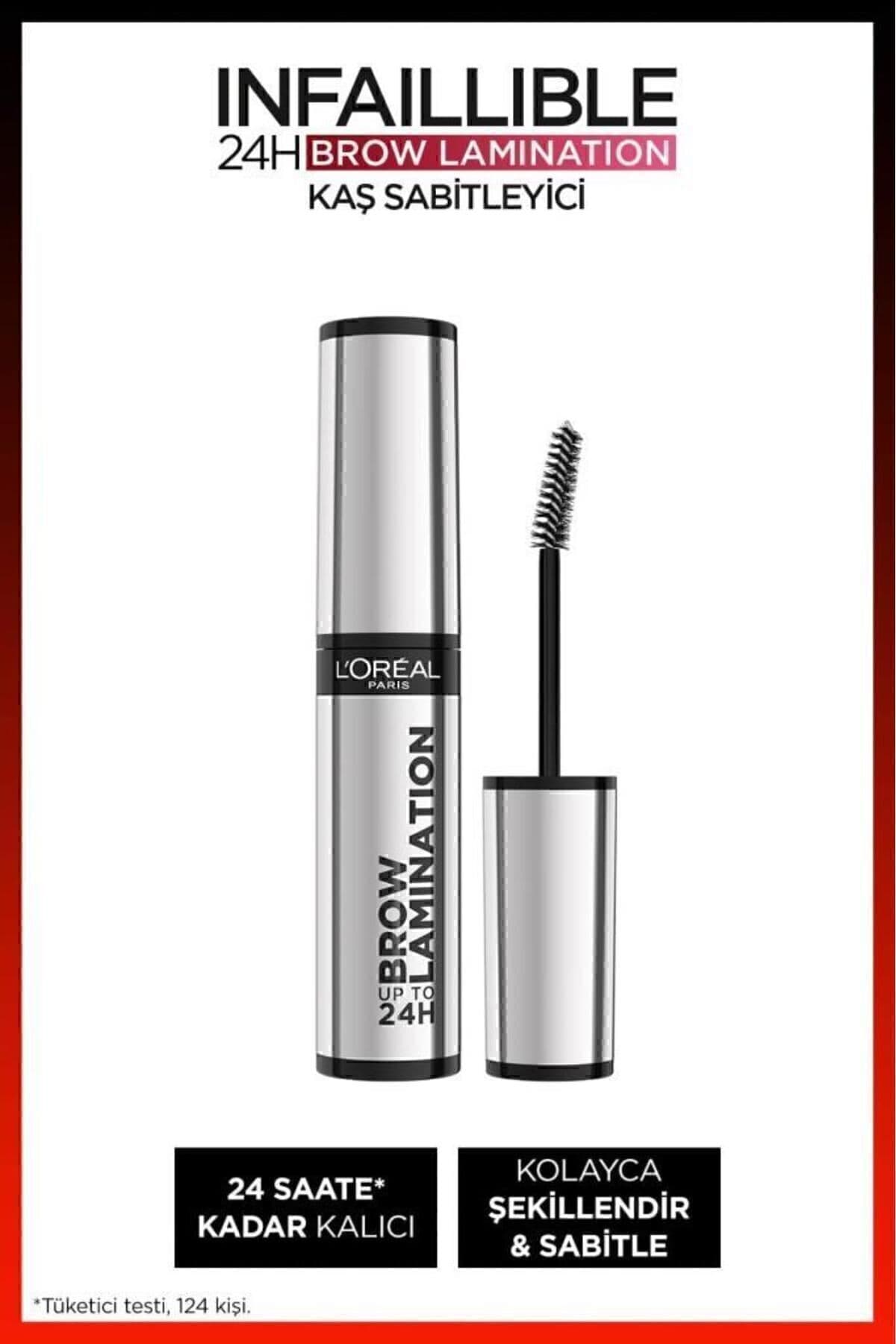 ژل ثابتکننده ابرو L'Oreal Paris Infaillible 24H Brow Lamination شفاف ژل ثابتکننده ابرو L'Oreal Paris Infaillible 24H Brow Lamination شفاف