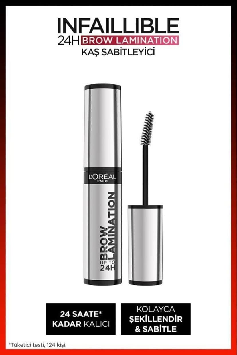 ژل ثابتکننده ابرو L'Oreal Paris Infaillible 24H Brow Lamination شفاف ژل ثابتکننده ابرو L'Oreal Paris Infaillible 24H Brow Lamination شفاف