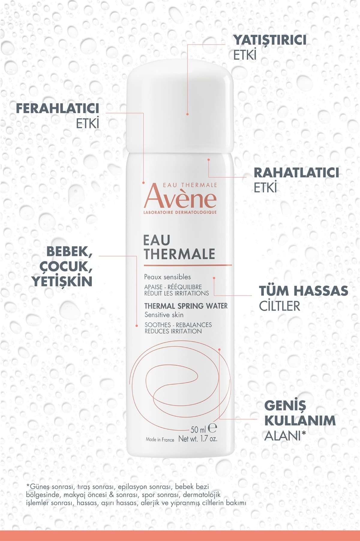 آب ترمال Avene آرامشبخش، تسکیندهنده و طراوتبخش 50 ml آب ترمال Avene آرامشبخش، تسکیندهنده و طراوتبخش 50 ml