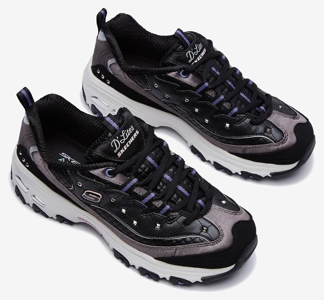 کفش اسنیکرز زنانه Skechers مدل D'LİTES مشکی کفش اسنیکرز زنانه Skechers مدل D'LİTES مشکی