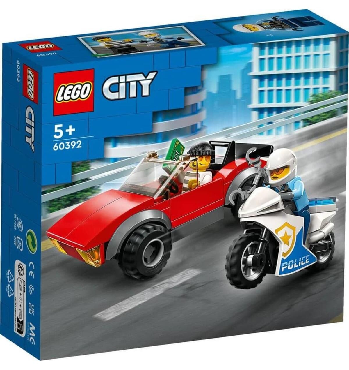 لگو ست مدل لگو CITY POLİS MOTOSİKLETİ ARABA TAKİBİ 60392 لگو ست مدل لگو CITY POLİS MOTOSİKLETİ ARABA TAKİBİ 60392