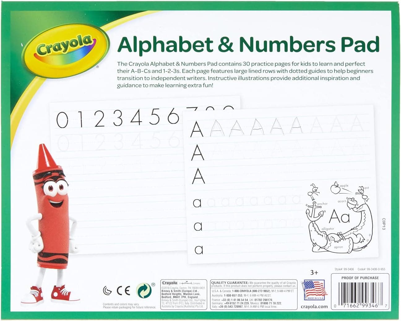 کتاب تبلتی آموزش ABC Crayola چندرنگ مدل Cy99-3406 کتاب تبلتی آموزش ABC Crayola چندرنگ مدل Cy99-3406