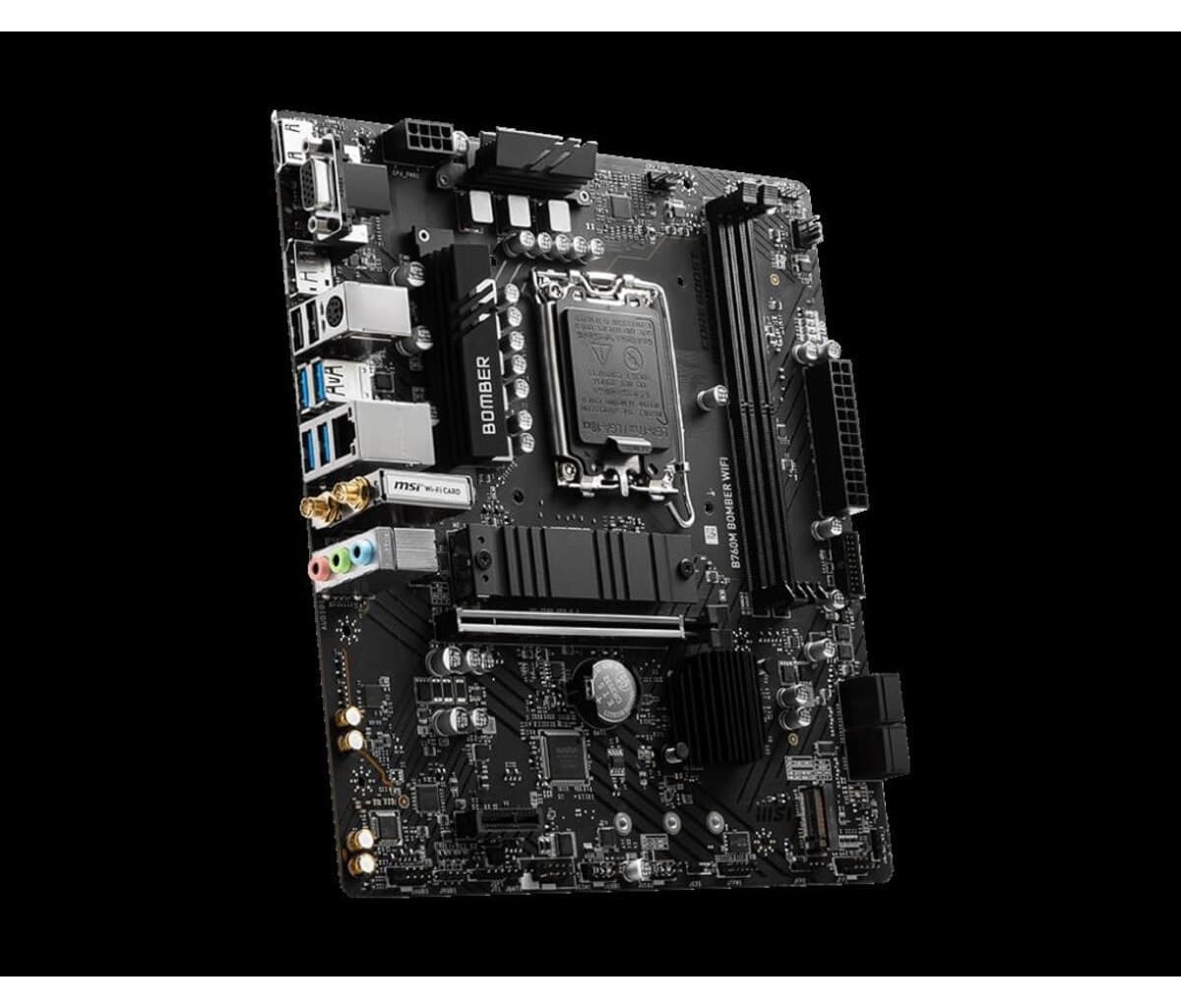 مادربرد MSI مدل B760M BOMBER WIFI با پشتیبانی DDR5 سوکت LGA 1700 فرم فاکتور Micro ATX مادربرد MSI مدل B760M BOMBER WIFI با پشتیبانی DDR5 سوکت LGA 1700 فرم فاکتور Micro ATX