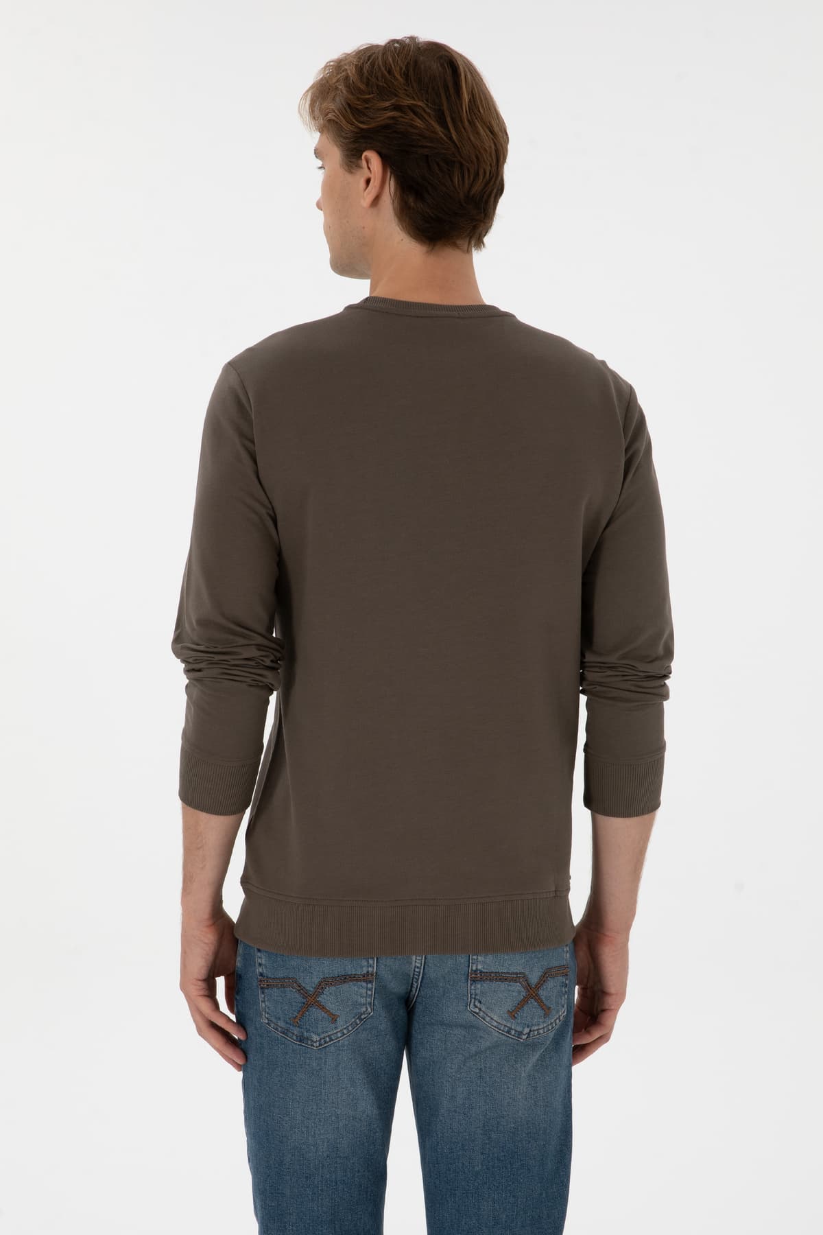 سوئیشرت مردانه U.S. Polo Assn. یقه گرد فیت معمولی ویزون نازک مدل 50315570-VR052 سوئیشرت مردانه U.S. Polo Assn. یقه گرد فیت معمولی ویزون نازک مدل 50315570-VR052