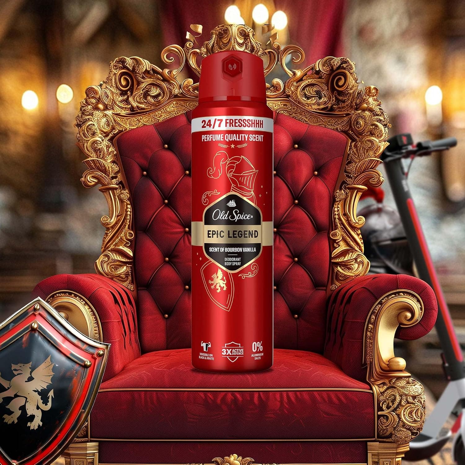 دئودورانت اسپری بدن مردانه Old Spice Epic Legend 150 ml دئودورانت اسپری بدن مردانه Old Spice Epic Legend 150 ml