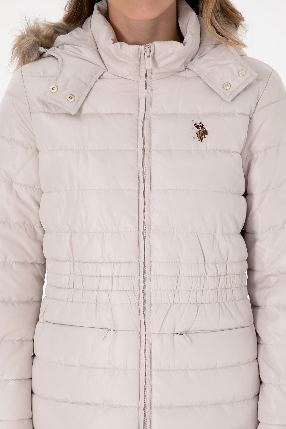 مونت زنانه U.S. Polo Assn. رنگ سنگی مدل 50308011-VR049 مونت زنانه U.S. Polo Assn. رنگ سنگی مدل 50308011-VR049