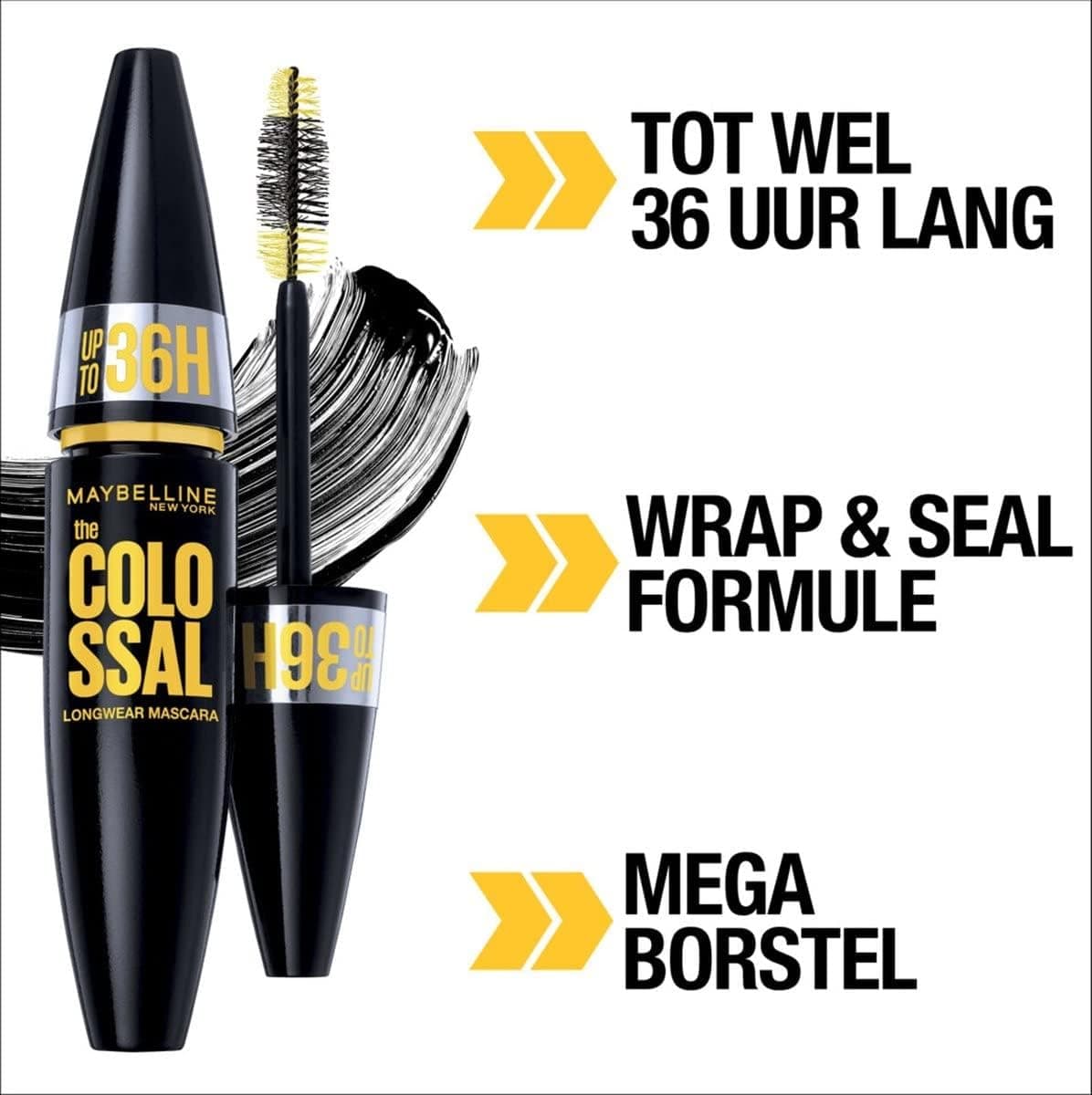 ریمل MAYBELLINE مدل Colossal 36H رنگ مشکی 26 گرم ریمل MAYBELLINE مدل Colossal 36H رنگ مشکی 26 گرم