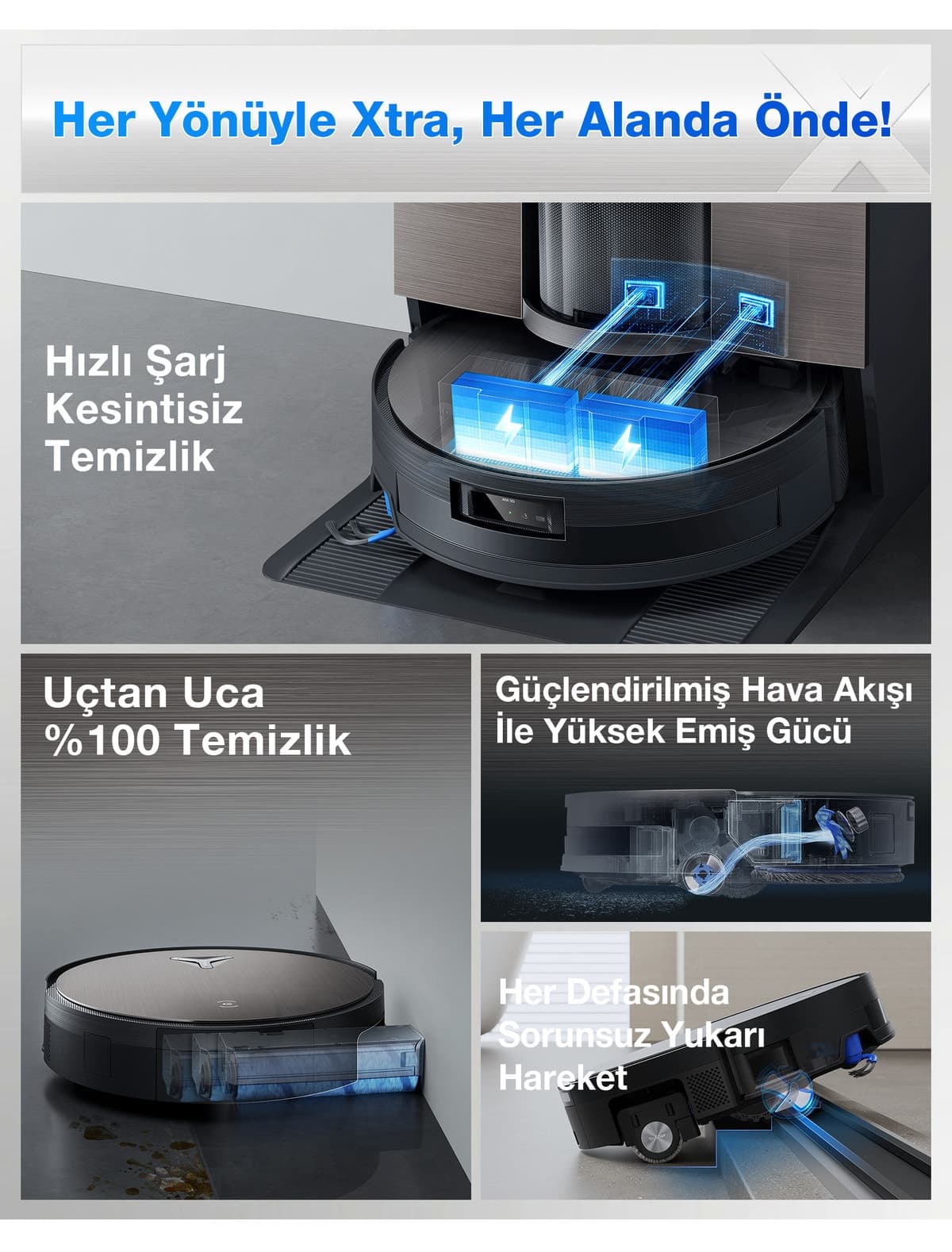 جاروب رباتی Ecovacs با 2 عدد محلول 1 Lt مدل Deebot X11 OmniCyclone جاروب رباتی Ecovacs با 2 عدد محلول 1 Lt مدل Deebot X11 OmniCyclone