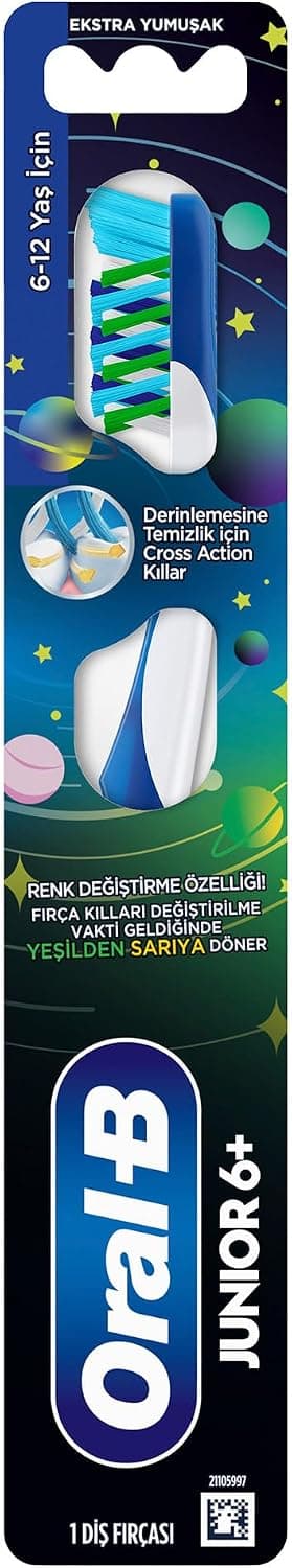 مسواک کودک Oral-B مناسب ۶ تا ۱۲ سال با برس فوقالعاده نرم مسواک کودک Oral-B مناسب ۶ تا ۱۲ سال با برس فوقالعاده نرم
