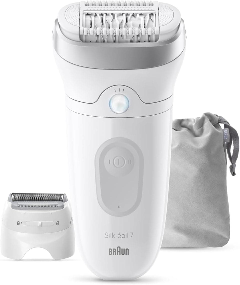 اپیلاتور زنانه Braun Silk-épil 7 مدل 7-041 تر و خشک سفید/نقرهای اپیلاتور زنانه Braun Silk-épil 7 مدل 7-041 تر و خشک سفید/نقرهای