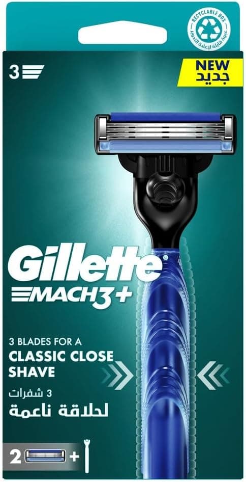 دسته ریشتراش مردانه Gillette مدل Mach3 همراه با 2 تیغ دسته ریشتراش مردانه Gillette مدل Mach3 همراه با 2 تیغ