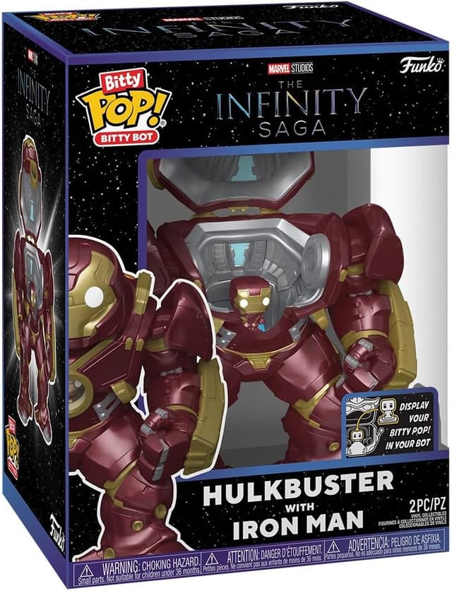 فیگور Funko Pop! Bitty Bots مارول مرد آهنین با Hulkbuster فیگور Funko Pop! Bitty Bots مارول مرد آهنین با Hulkbuster