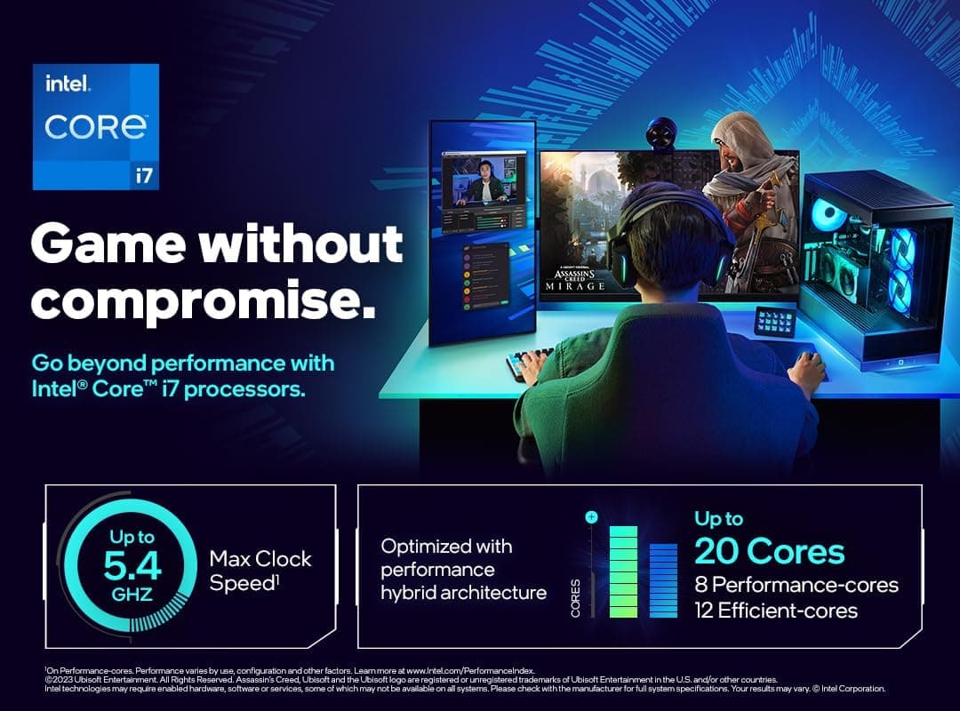 پردازنده Intel Core i7-14700F با 33 MB Smart Cache باکس پردازنده Intel Core i7-14700F با 33 MB Smart Cache باکس