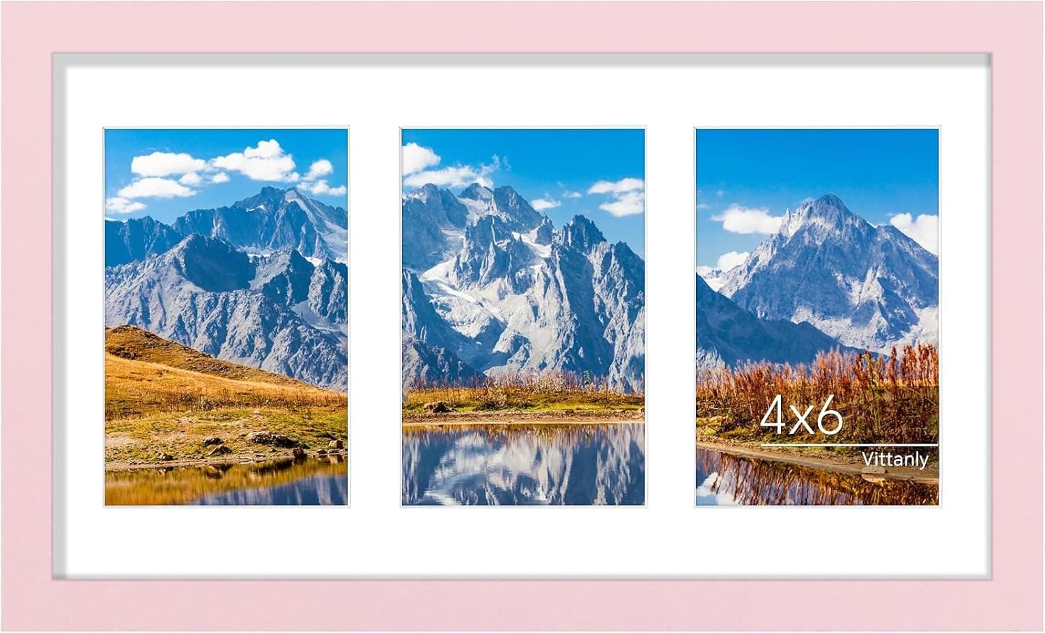 قاب عکس کلاژ Vittanly سایز 8x10 دیواری و رومیزی طبیعی روشن قاب عکس کلاژ Vittanly سایز 8x10 دیواری و رومیزی طبیعی روشن