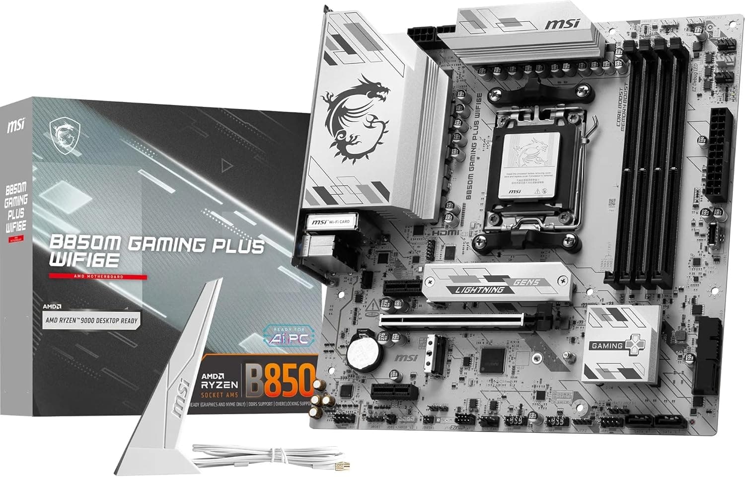 مادربرد MSI با سوکت AM5 و چیپست AMD B650 مدل B650M-P مشکی مادربرد MSI با سوکت AM5 و چیپست AMD B650 مدل B650M-P مشکی