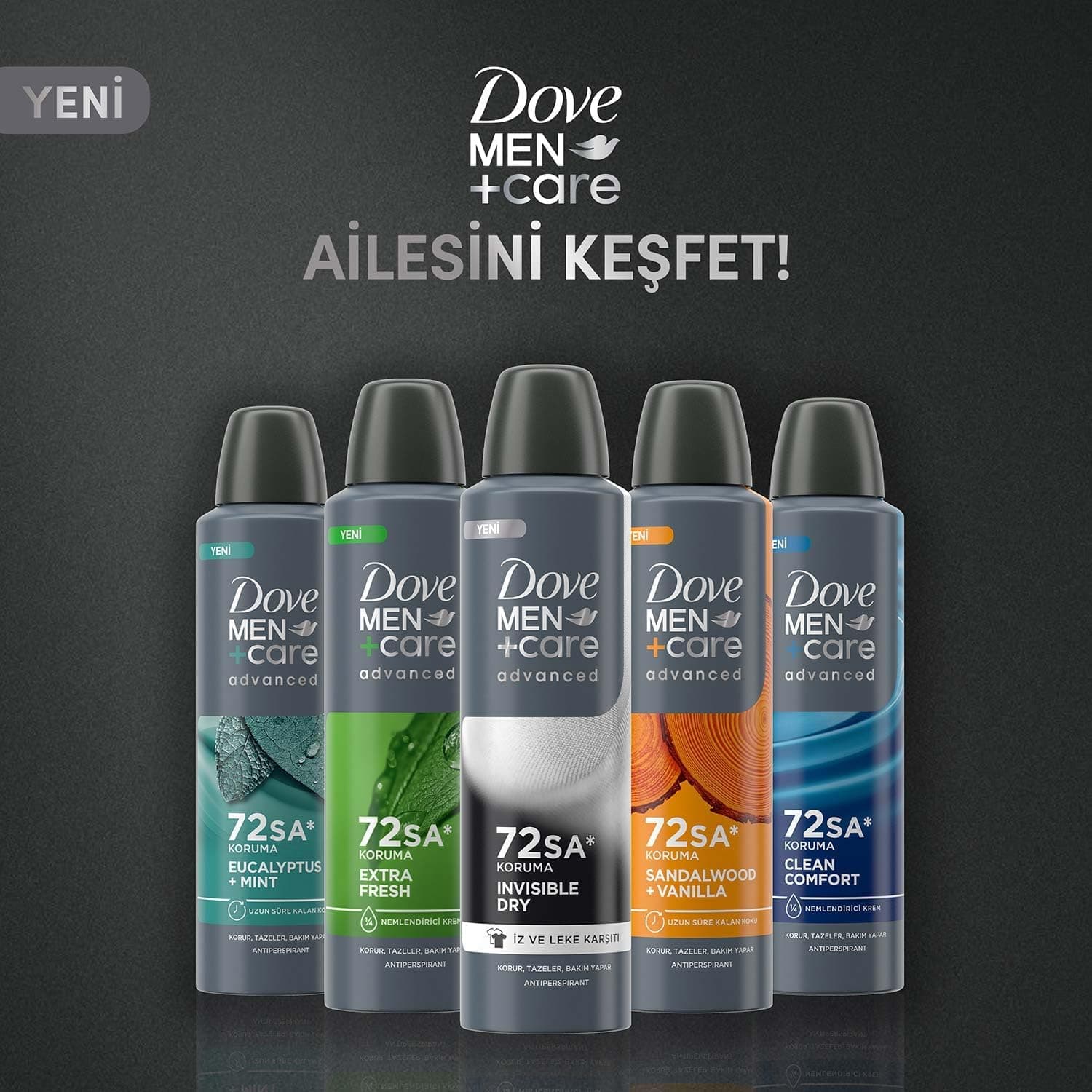 دئودورانت مردانه Dove Men Care Advanced با محافظت ۷۲ ساعته Invisible Dry 150 Ml دئودورانت مردانه Dove Men Care Advanced با محافظت ۷۲ ساعته Invisible Dry 150 Ml