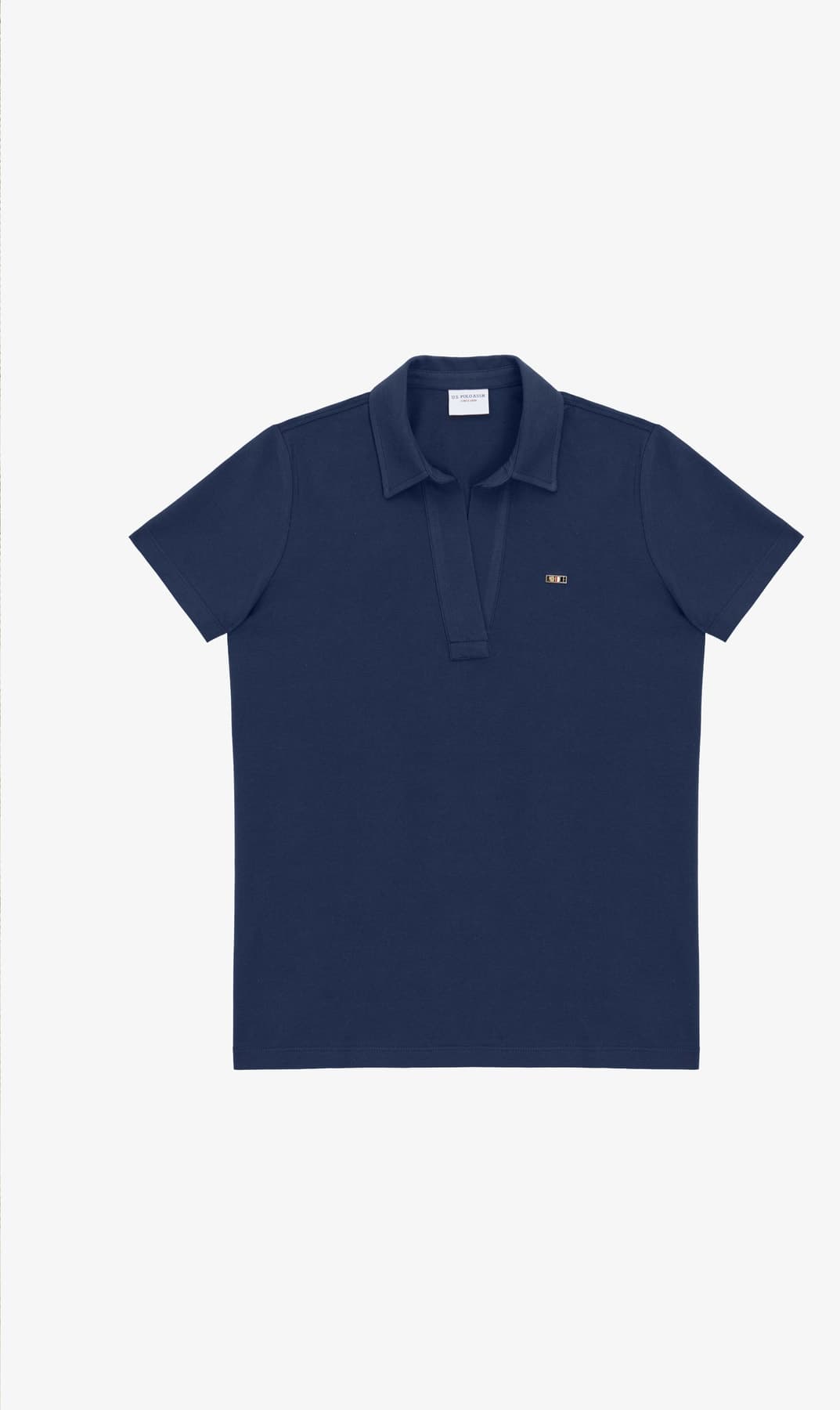 تیشرت زنانه U.S. Polo Assn. یقه پولو سرمهای ساده مدل 50323447-VR033 تیشرت زنانه U.S. Polo Assn. یقه پولو سرمهای ساده مدل 50323447-VR033