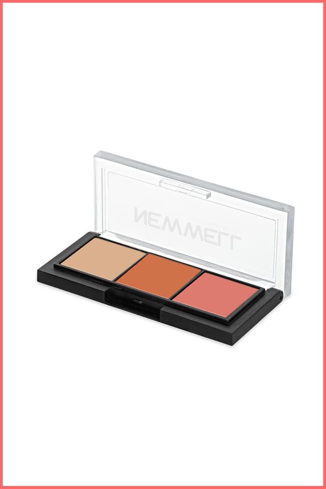 پالت سایه چشم ۳ رنگ New Well Porcelain Make Up مدل No01 پالت سایه چشم ۳ رنگ New Well Porcelain Make Up مدل No01