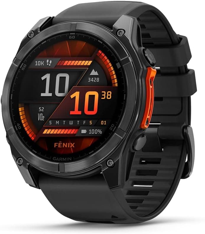 ساعت هوشمند Garmin AMOLED بند سیلیکونی مشکی خاکستری تیره مدل fenix 8 51mm ساعت هوشمند Garmin AMOLED بند سیلیکونی مشکی خاکستری تیره مدل fenix 8 51mm