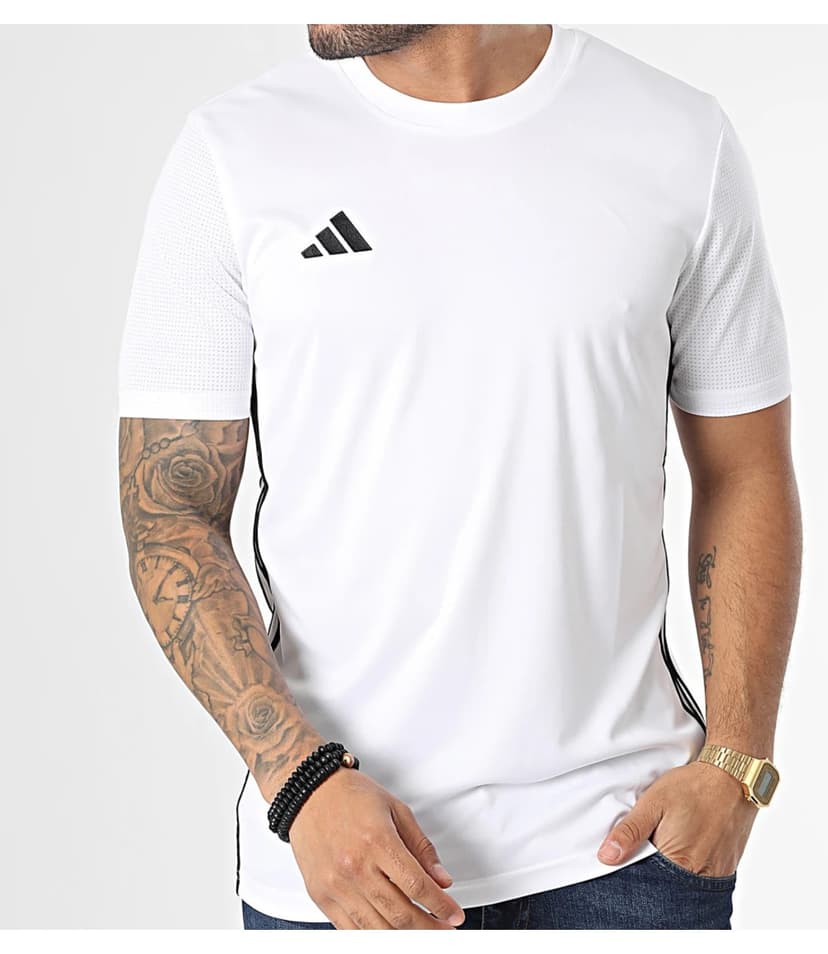 تیشرت مردانه adidas Tabela 23 Jsy سفید مدل H44526 تیشرت مردانه adidas Tabela 23 Jsy سفید مدل H44526